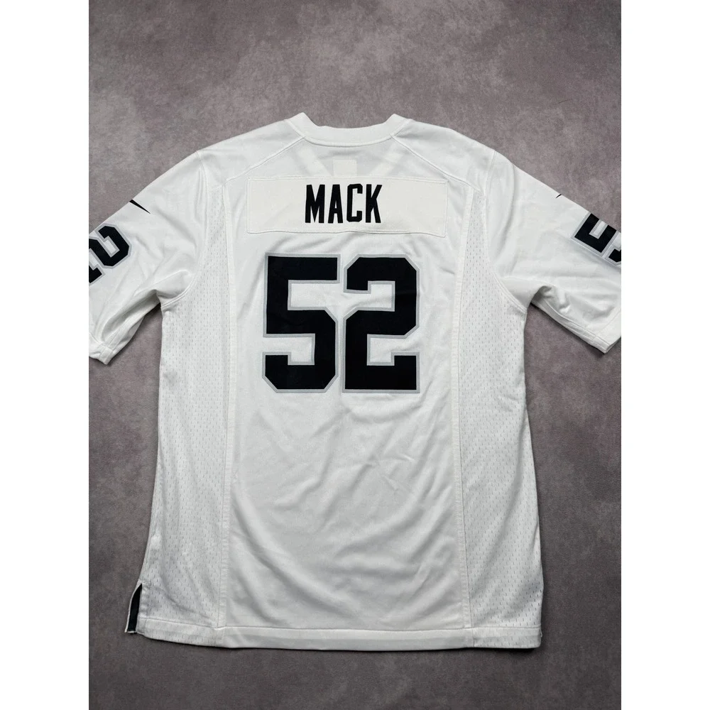 Nike NFL On The Field Oakland Raiders Khalil Mack #52 Jersey Men M White 2000s